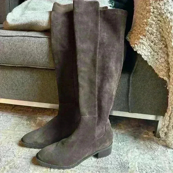 Blondo Waterproof SIERRA Suede Chocolate Brown Over‎ The Knee Boots Size 8.5 - Picture 1 of 7